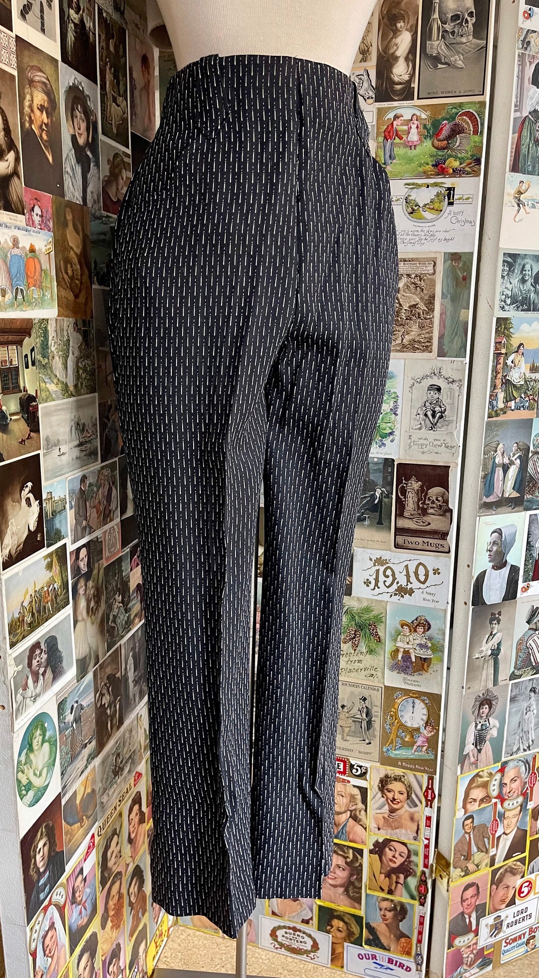 Western Pants 1970s Lasso Label Western Wear Midnight Dark Blue and ...