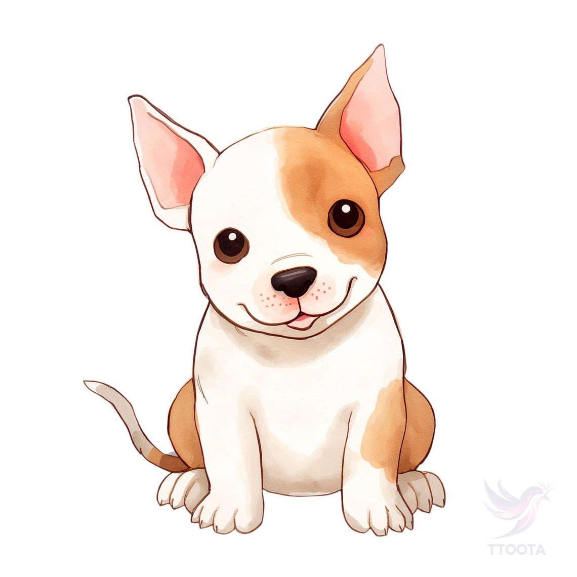 10 Watercolor Puppy Clipart: Dog Breeds PNG Bundle (digital Download ...