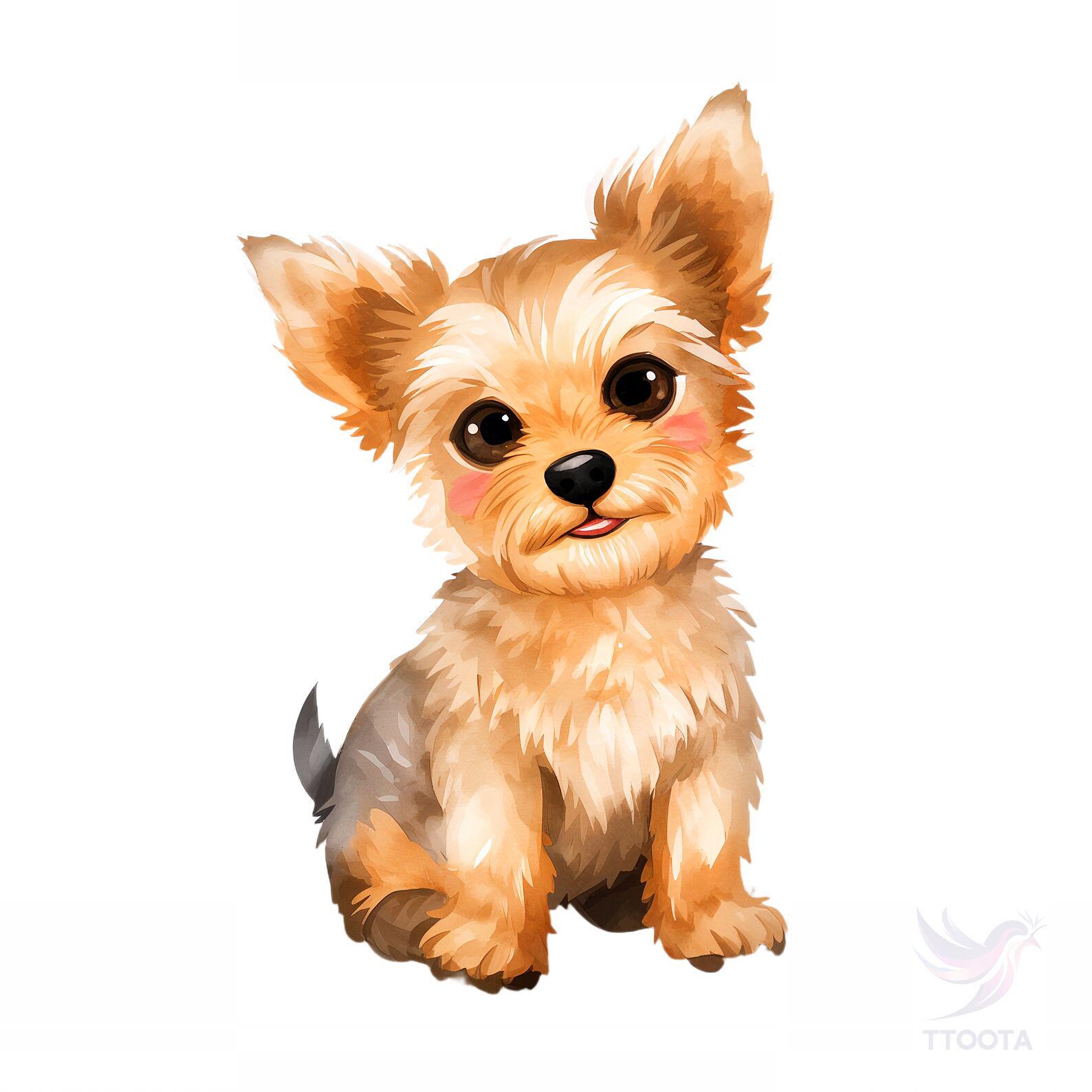 10 Watercolor Puppy Clipart: Dog Breeds PNG Bundle (digital Download ...