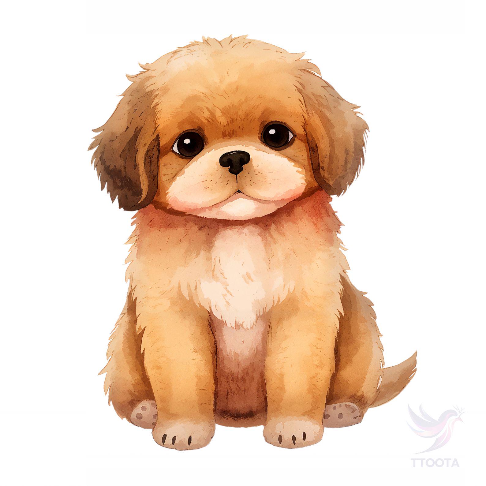 10 Watercolor Puppy Clipart: Dog Breeds PNG Bundle (digital Download ...