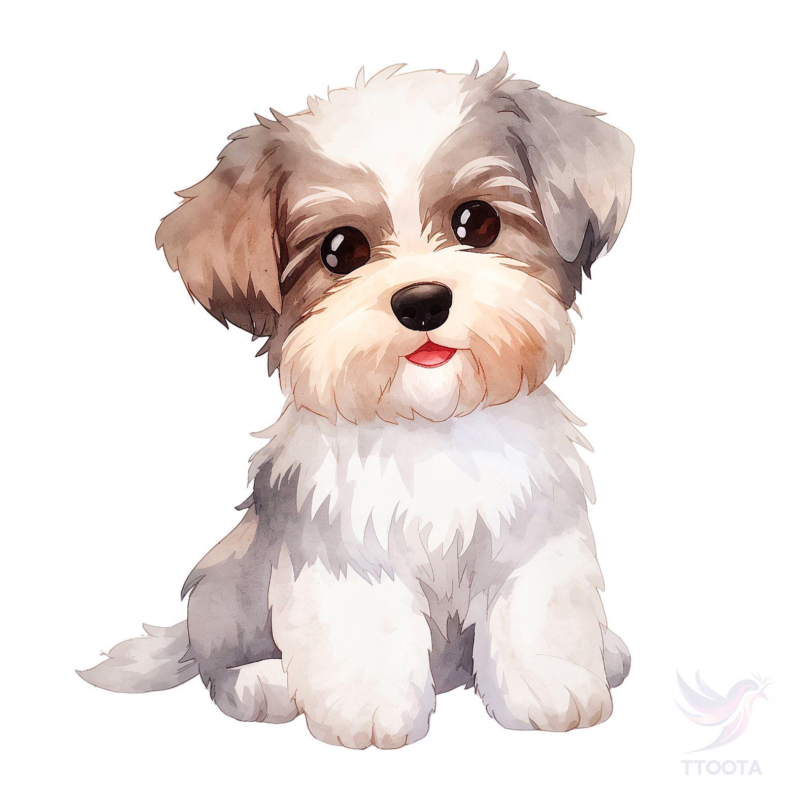 10 Watercolor Puppy Clipart: Dog Breeds PNG Bundle (digital Download ...