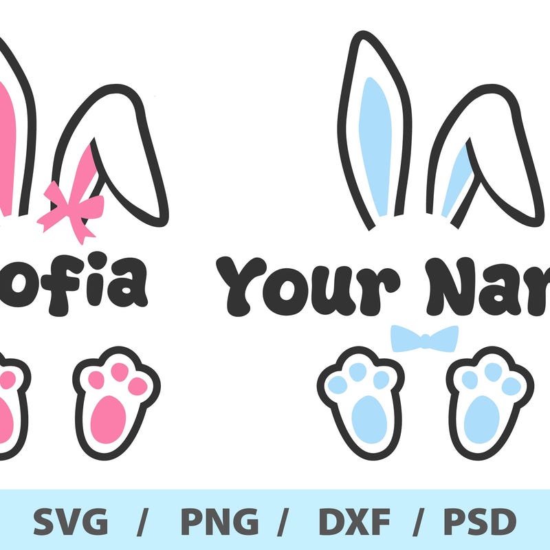 Easter Bunny Custom Png - Etsy UK