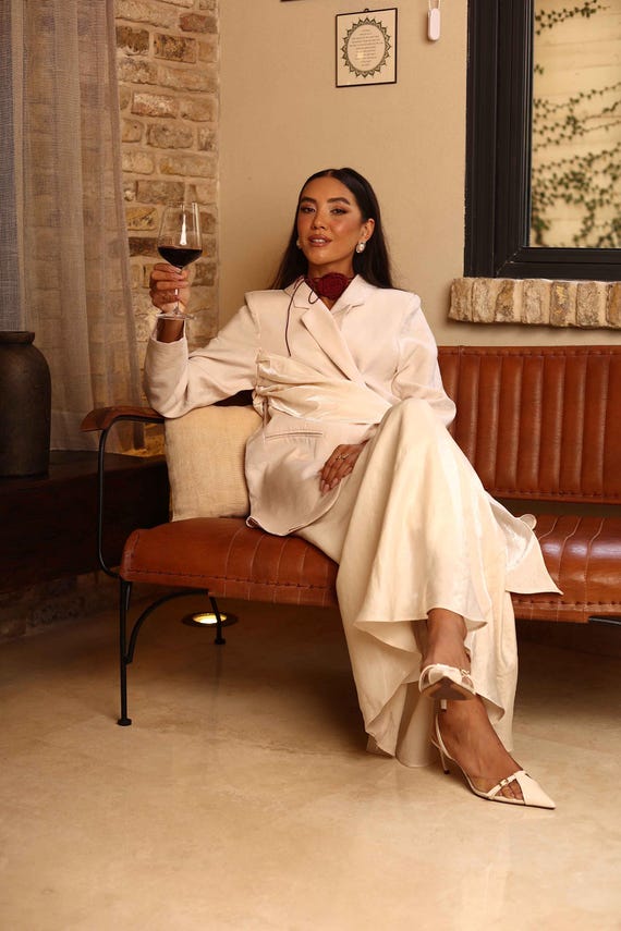 blazer dress set elegant women Vintamour Women 2 Pieces Vintage Elegant Dress Blazer Set Business Casual Wedding Guest Spring