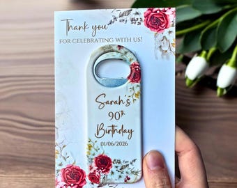 Bomboniere per feste di compleanno per adulti, regali personalizzati per feste, apribottiglie magnetici.