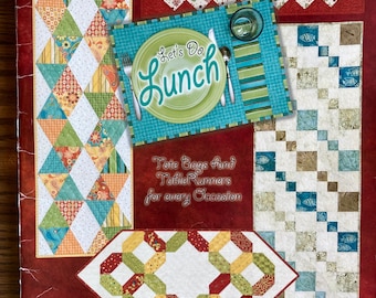 Let's Do Lunch Tote Bags & Table Runners For Every Season Pattern Book Sewing Patterns Atkinson Designs 2008 Used