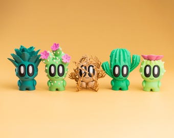 Mini Cactus Desk Buddy! | Polymer Clay Cacti Decor | Miniature Art