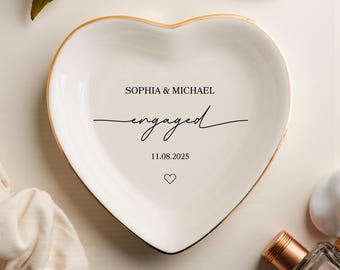 Wedding Gifts for Couple, Custom Ring Dish, Personalized Ring Dish, Couples Gift, Bridal Shower Gift, Personalized Engagement Gift for Bride