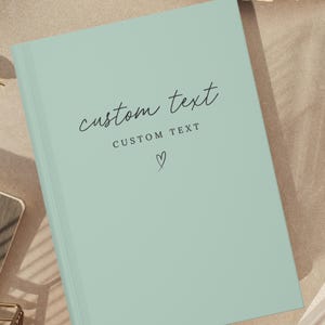 Personalised Quote Journal - Custom Text Notebook - Personalised Gift for Her Him - Hardback Memory Book - Custom Name Journal - Gift Ideas