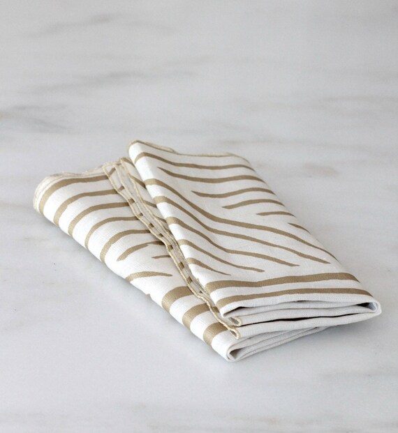 Items similar to Pair of shimmery metallic bronze dinner Napkins 18x18