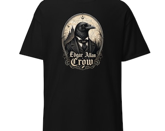 Edgar Allan Crow Animal Poet Crossover Unisex klassiek T-shirt