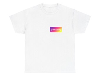 Ganstagang Logo Heavy Cotton Tee: Unisex Casual Graphic Shirt