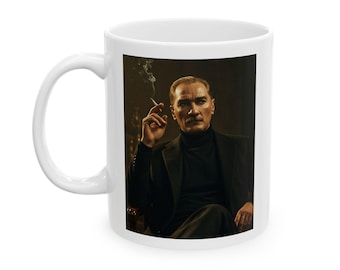 Atatürk-Keramikbecher, türkischer Führer-Kaffeetasse, Vaterländischer Porzellan-Teebecher