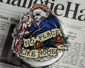 No Place Like Home MagSafe Phone Grip: Horror Themed Magnetic Phone Holder, Halloween Vibe E-reader Grip, Holiday Gift Idea, Creepy Popgrip