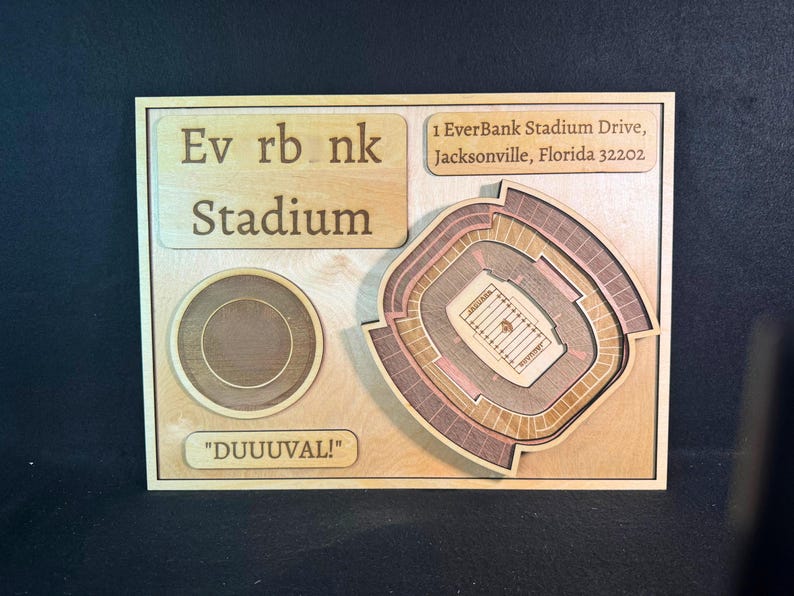 Everbank Stadium 3D Layered Stadium SVG - Jacksonville Football ...