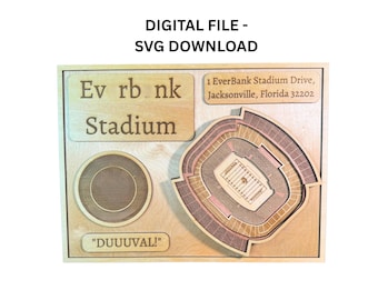 Estadio EverBank, SVG 3D en capas - Fútbol de Jacksonville (Descarga digital)