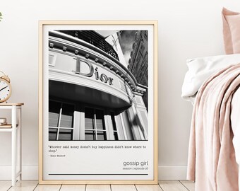 ショッピング名言プリント | 高級ファッションウォールアート | ファンアート | ブレア・Wプリント | モノクロプリント | お金に関する名言