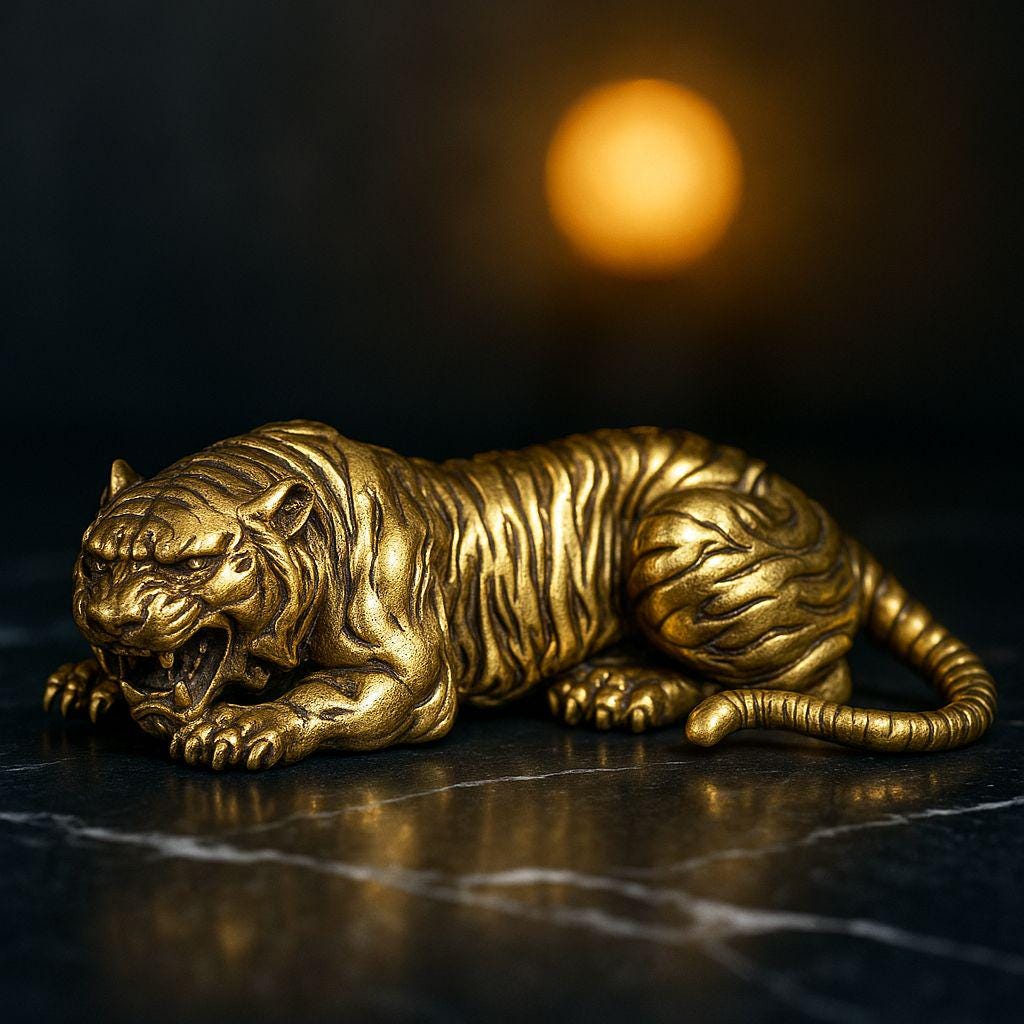 トラの置物　ヴィンテージ　昭和レトロ　タイガー　ミッドセンチュリー トラの置物 ヴィンテージ 昭和レトロ タイガー ミッドセンチュリー