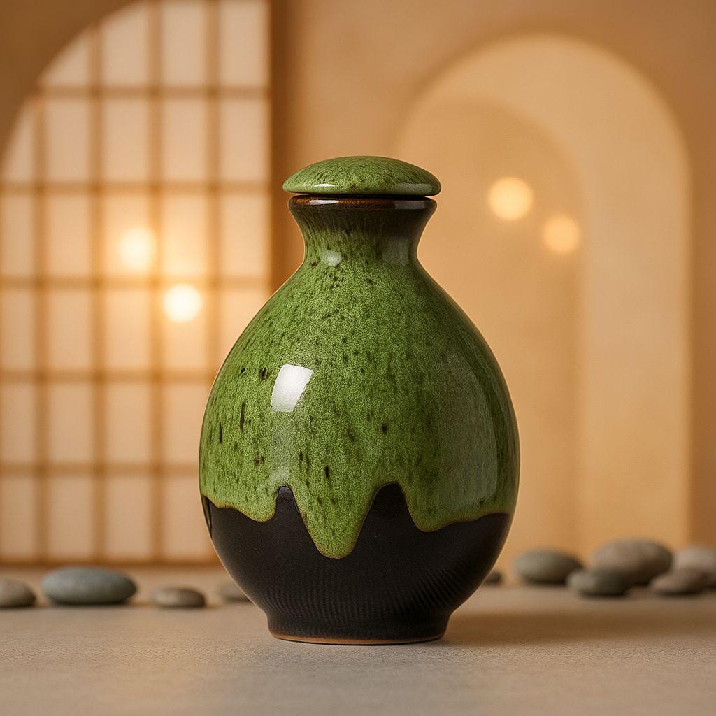 陶芸 細長い瓶型 陶器 Japanese sake jar - Etsy 日本