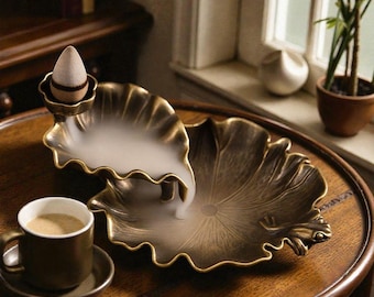 Lotus Weihrauchhalter, Haushaltswaren, Japanesse, Hausornamente, Aromatherapiebrenner aus Messing, kreativer Räucherstäbchenhalter, Zen, Wohnkultur, Geschenke