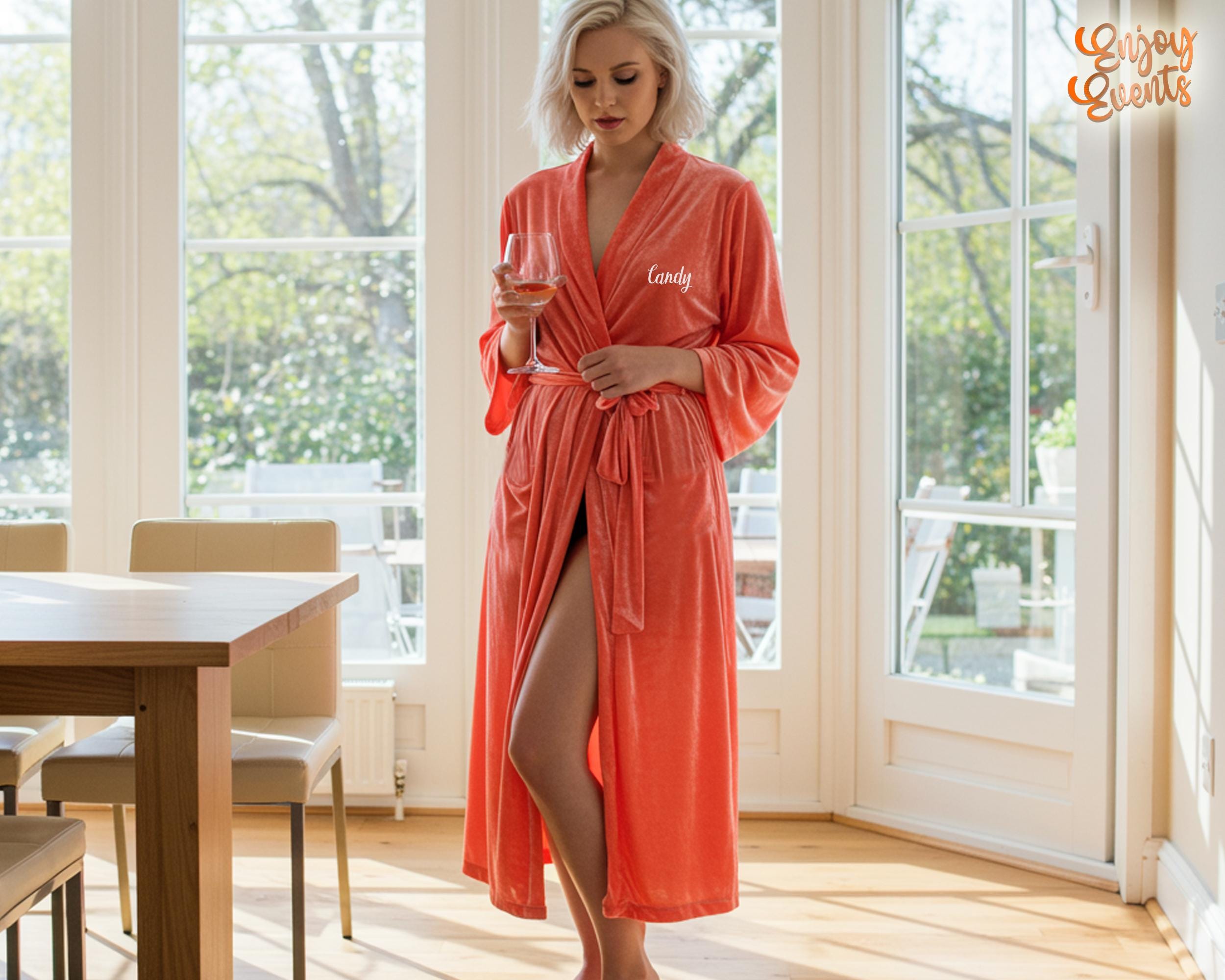 Velvet Custom Name Robe
