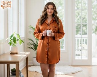 Camisolas de dormir para noivas, camisolas de dormir para damas de honra, camisolas de dormir personalizadas, roupa de dormir para noivas, roupa para despedida de solteira, presente para ela