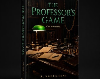 Premade Dark Academia Romance Cover | The Professor's Game | KDP Instant Download