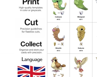 Pokémon Complete Pokédex Placeholder Cards (No. 1–1025, English Names) / Complete Pokédex Trading Card (Placeholder No. 1–1025) (ENGLISH)