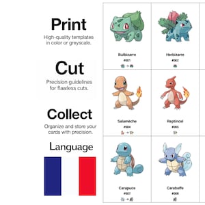Pokémon Kompletta Pokédex-platshållarkort (nr 1–1025, franska namn) / Komplett Pokédex-samlarkort (platshållare nr 1–1025) (Frankrike)