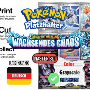 Pokémon Mega Evolution Growing Chaos Checklist Master Set German Names Complete Set Card List | PDF | DE