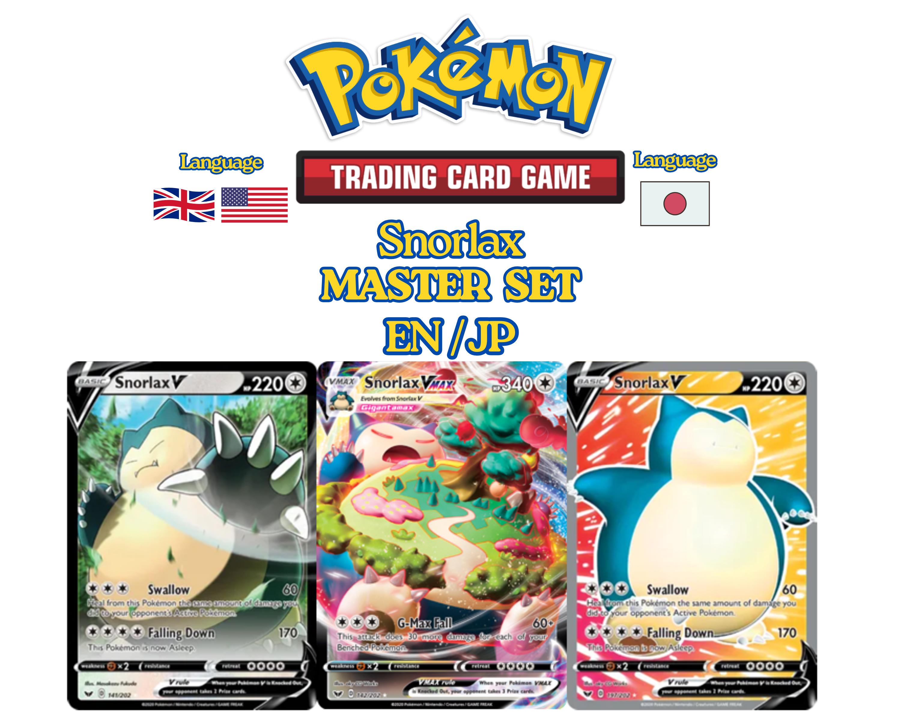 Pokémon Snorlax Master Set Printable Placeholder Cards | Binder