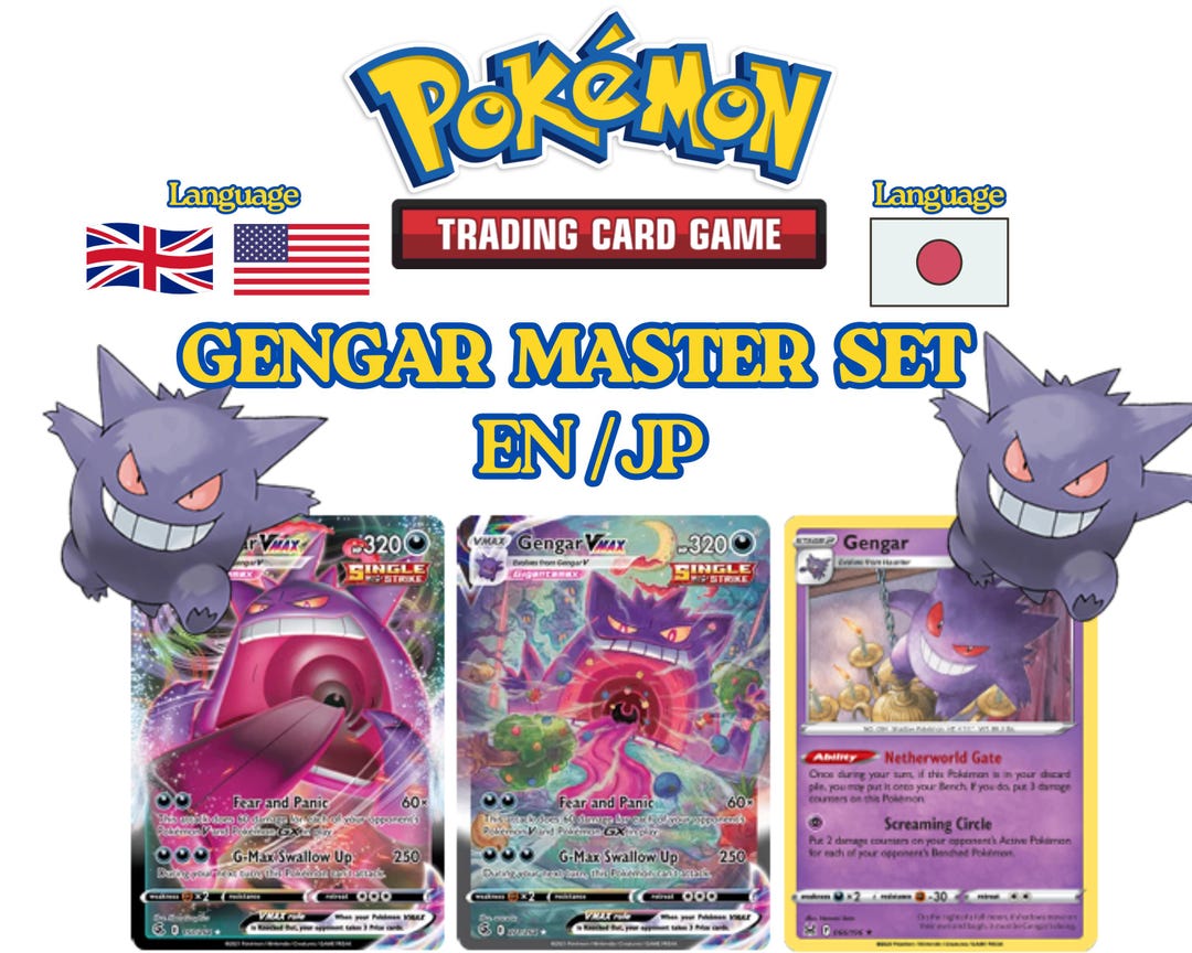 Gengar Master Set Checklist PDF (ENG & JP) | Pokémon Binder