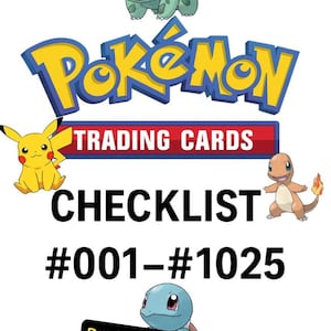 ポケモンカード　Ver ポケモン図鑑　コンプリート No.1〜1025 ポケモン図鑑 プレースホルダーカード（No.1～1025、英語名