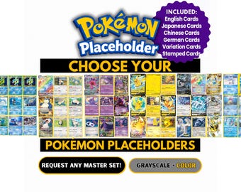 Custom Pokémon Master Set – Personalized Placeholders for Your Binder