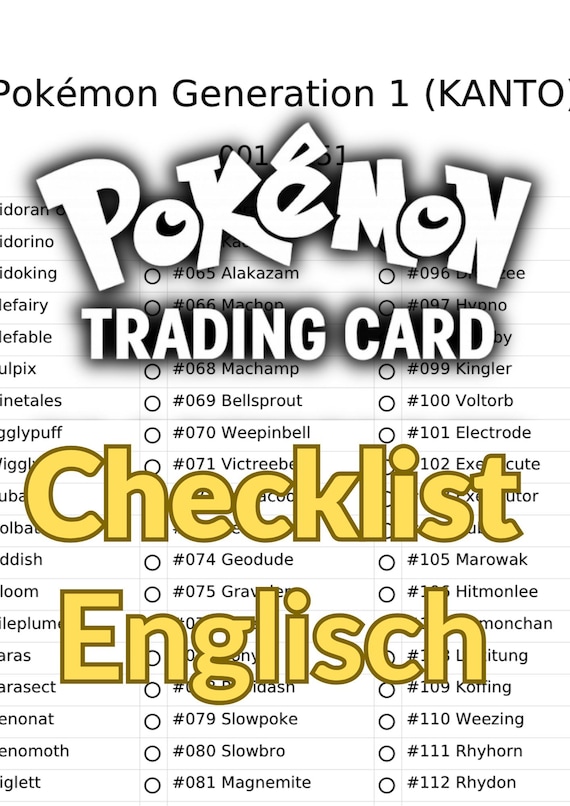 151 pokemon card list 151 Visual Card List