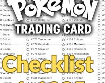 Pokmon TCG Checklist Generation 1 to 9 (11025 Pokmon) ENGLISH Pokmon TCG Checklist Generation 1 to 9 (11025 Pokmon) ENGLISH