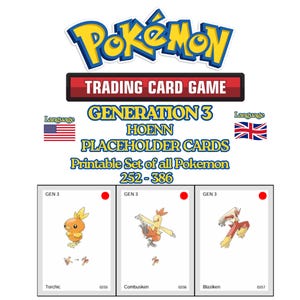 3rd generation pokemon cards Hoenn 3 Pokmon Compatible TCG Random Assortment Bundle Full Art card collection of