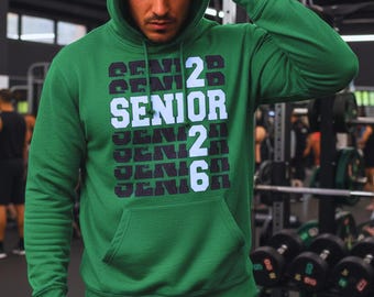 Modern Typography 2026 Digital Files: College theme graphics for senior gift shirts and apparel.