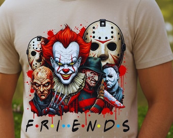 Horror icon digital files for slasher apparel. Downloads for fans of classic killer cinema.