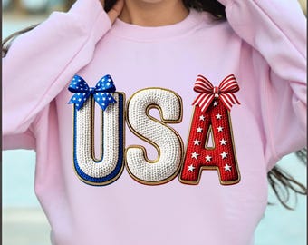USA Patchwork PNG, Coquette Patriotic Bow Shirt Design,Fourth of July USA Gift,American Flag Patriots Gifts,Vintage American Flag Graphic