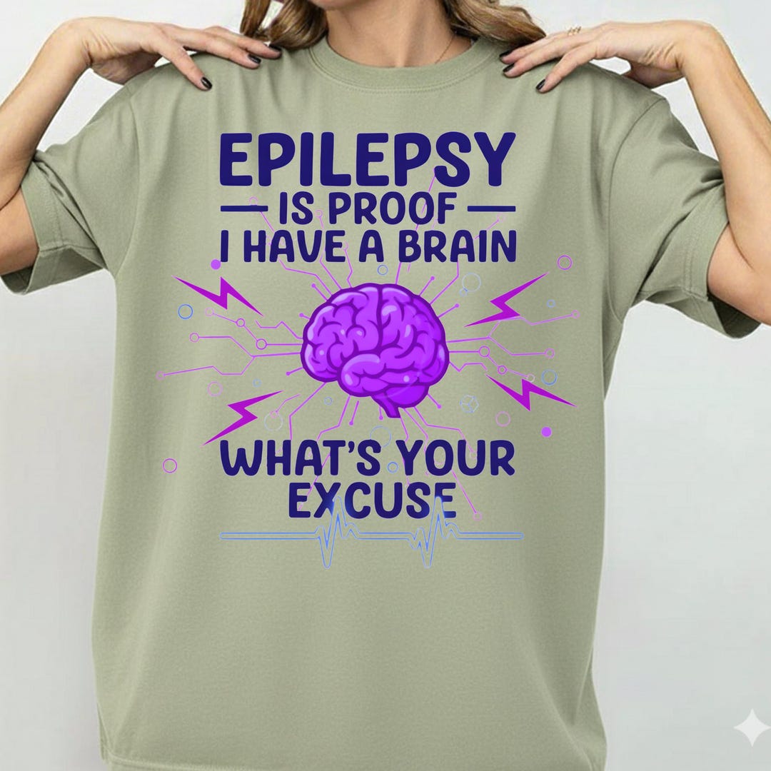 Epilepsy Awareness Funny Brain, PNG PDF Clipart, Purple Support ...
