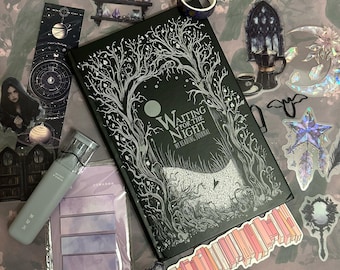 A Dark Aesthetic Book Journal For Night Readers and Book Lovers | Waiting for the night Journal