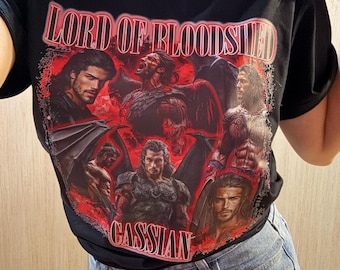 Cassian Tee, Acotar T-shirt, Lord of Bloodshed DTF PRINT