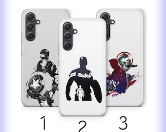 Funda para teléfono Capitán América H3 para Samsung A14 A15 A16 A17 A25 A26 A34 A35 A36 A37 A54 A55 A56 A57 A72 A73 + Más modelos USA Superhéroe