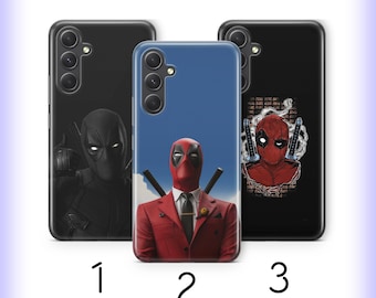 Funda para teléfono Deadpool H7 para Samsung A14 A15 A16 A17 A25 A26 A34 A35 A36 A37 A54 A55 A56 A57 A72 A73 + Más modelos USA Superhéroe americano