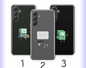 Funda para teléfono BMO H5 para Samsung A14 A15 A16 A17 A25 A26 A34 A35 A36 A37 A54 A55 A56 A57 A72 A73 + Más modelos Personaje de Hora de Aventura