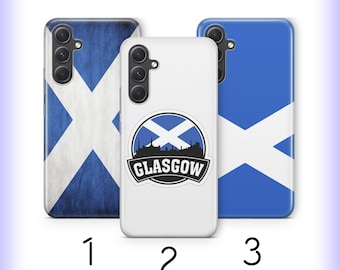 Funda para teléfono con la bandera escocesa H1 para Samsung A14 A15 A16 A17 A25 A26 A34 A35 A36 A37 A54 A55 A56 A57 A72 A73 + Más modelos La bandera escocesa