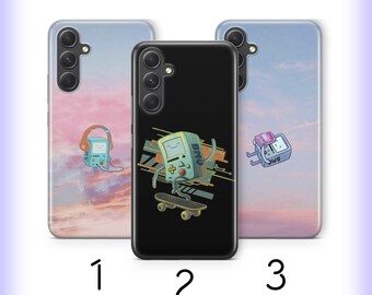 Funda para teléfono BMO H9 para Samsung A14 A15 A16 A17 A25 A26 A34 A35 A36 A37 A54 A55 A56 A57 A72 A73 + Más modelos Personaje de Hora de Aventura