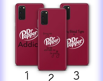 Funda para teléfono Dr Pepper H1 para Samsung Galaxy S21 S22 S23 S24 S25 FE S26 Plus Ultra Edge Refresco dulce carbonatado de sabor popular