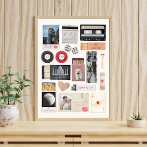 Editable Matchbox Template, Matchbook Poster Template, Anniversary Gift for Him and Her (Digital Download)
