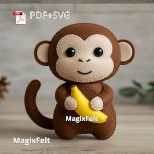 Questo modello PDF mostra come realizzare un ornamento a forma di scimmia.